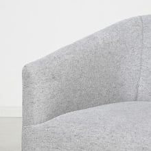 Gabby Linen-Blend Swivel Tub Chair